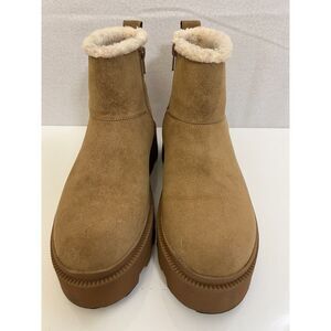 Steve Madden Tan Ankle Boots with Cream Lining